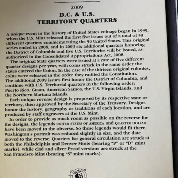 50 State Quarter Set  Complete 1999-2008 DC & US territories - Picture 3 of 4